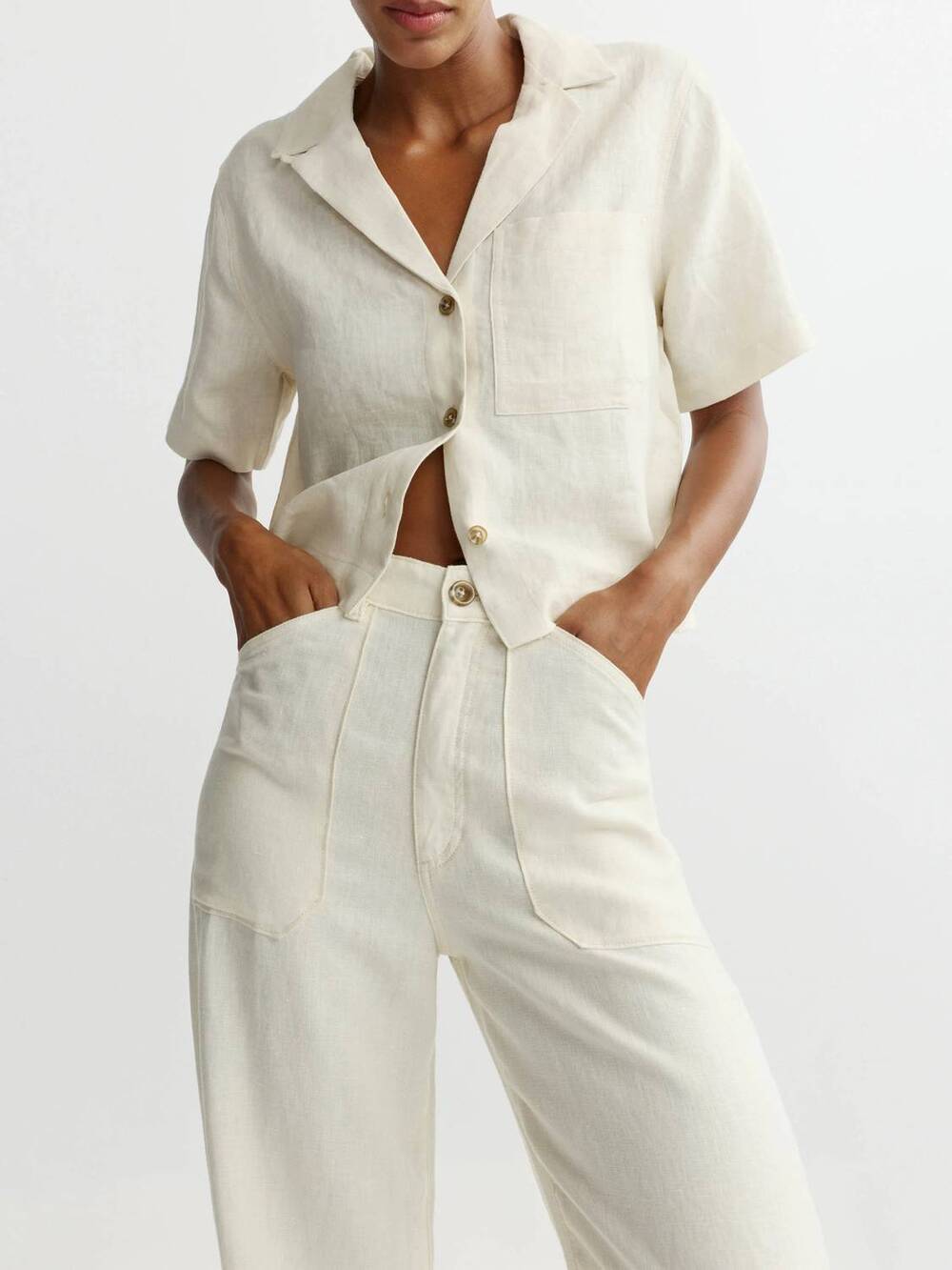 NEW DL1961 - WOMEN'S hampton shirt in flax linen